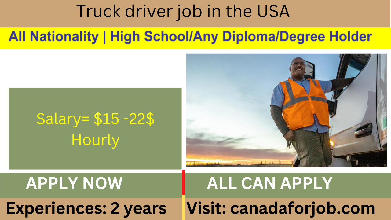 Truck driver job in the USA