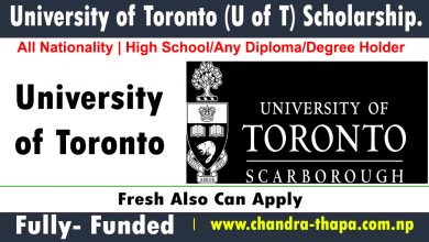University of Toronto (U of T) Scholarships 2023-2024: Acceptance Rate 43%.